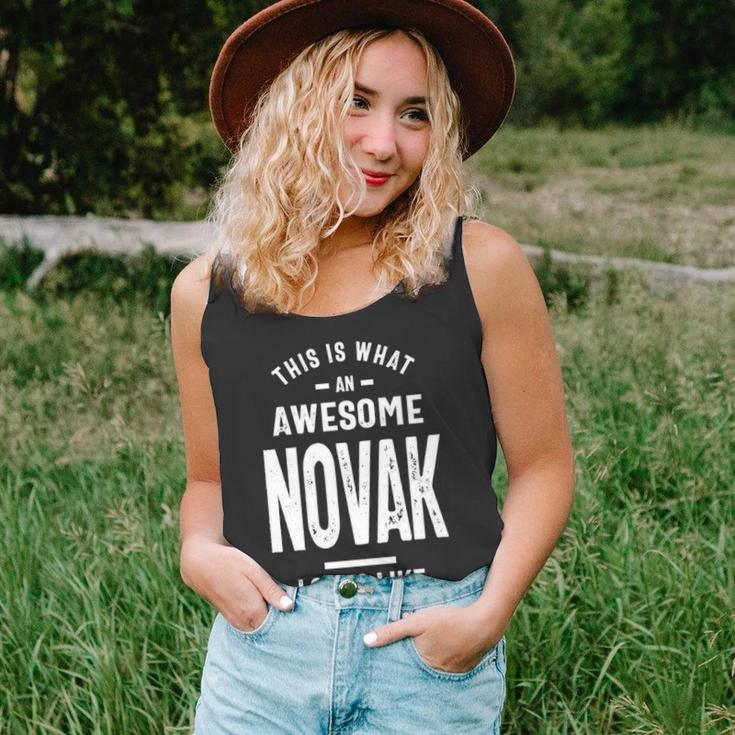 Novak Name Gift This Is What An Awesome Novak Looks Like Unisex Tank Top