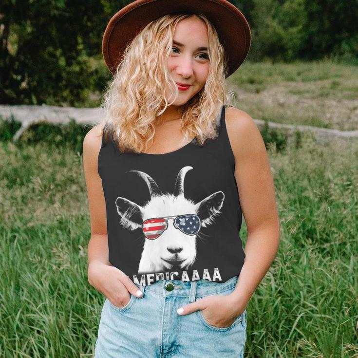 Patriotic Goat 4Th Of July Funny Goat Americaaa Unisex Tank Top