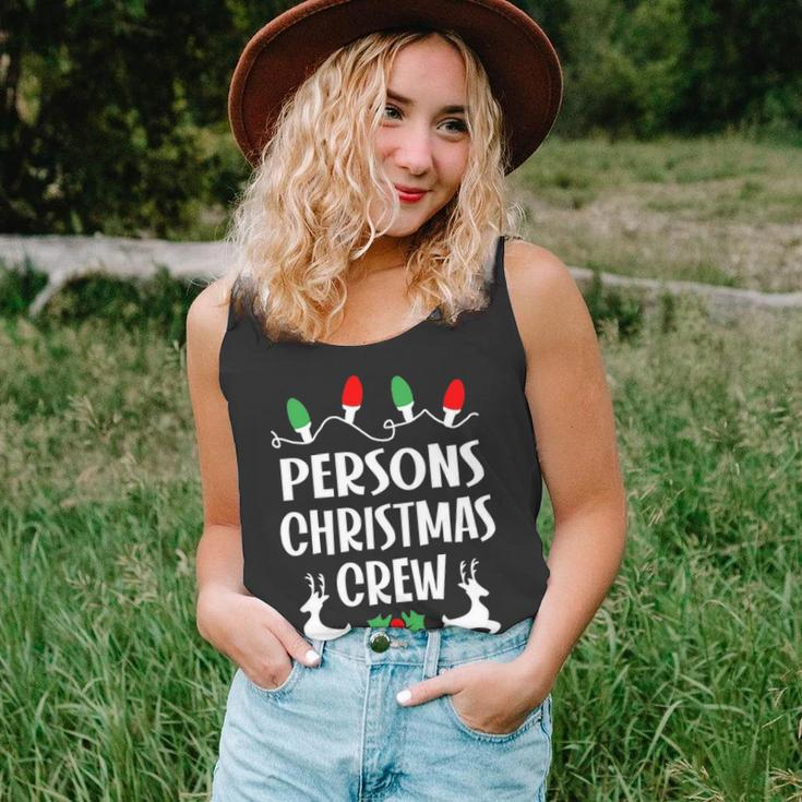 Persons Name Gift Christmas Crew Persons Unisex Tank Top