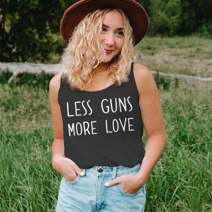 Pro Gun Control Less Guns More Love Gift For Women Unisex Tank Top Pro Gun Control Less Guns More Love Gift For Women Unisex Tank Top