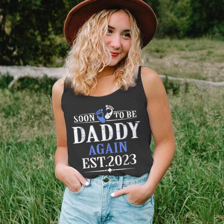 Promoted To Daddy Again 2023 Soon To Be Dad Again Unisex Tank Top