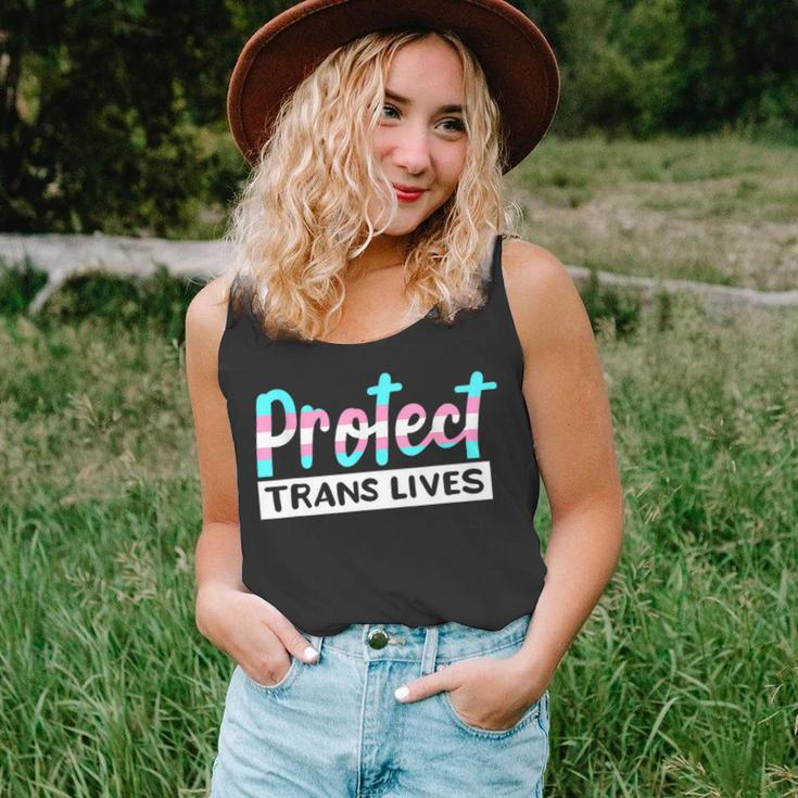 Protect Trans Lives Transgender Pride Human Rights Lgbtq Unisex Tank Top