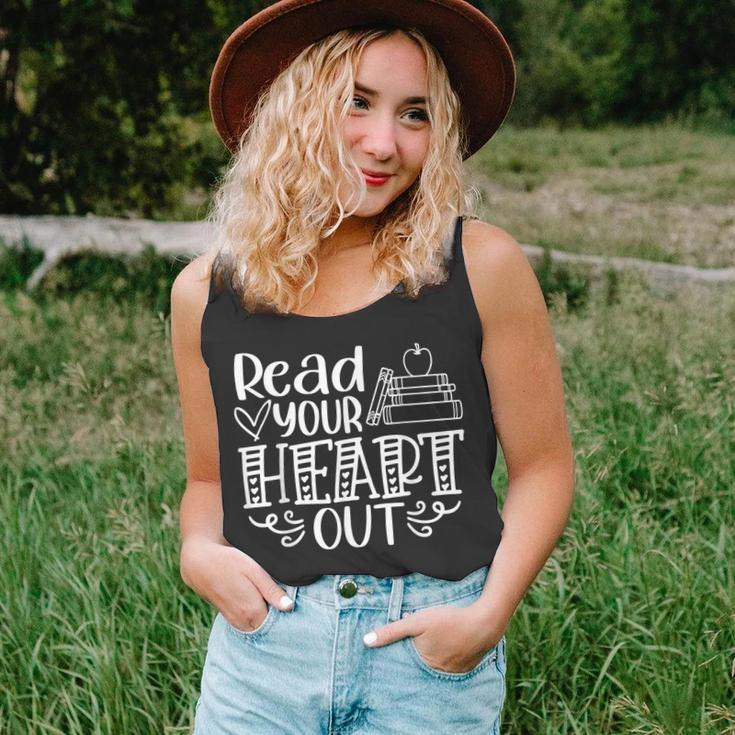 Read Your Heart Out Book Themed Bookaholic Book Nerds Unisex Tank Top