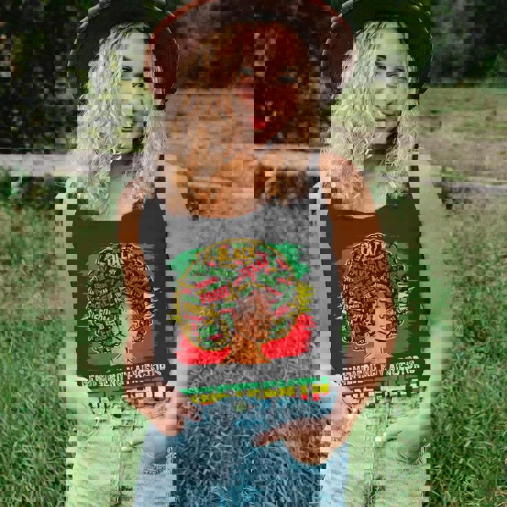 Remembering My Ancestors Junenth Celebrate Black Freedom Unisex Tank Top