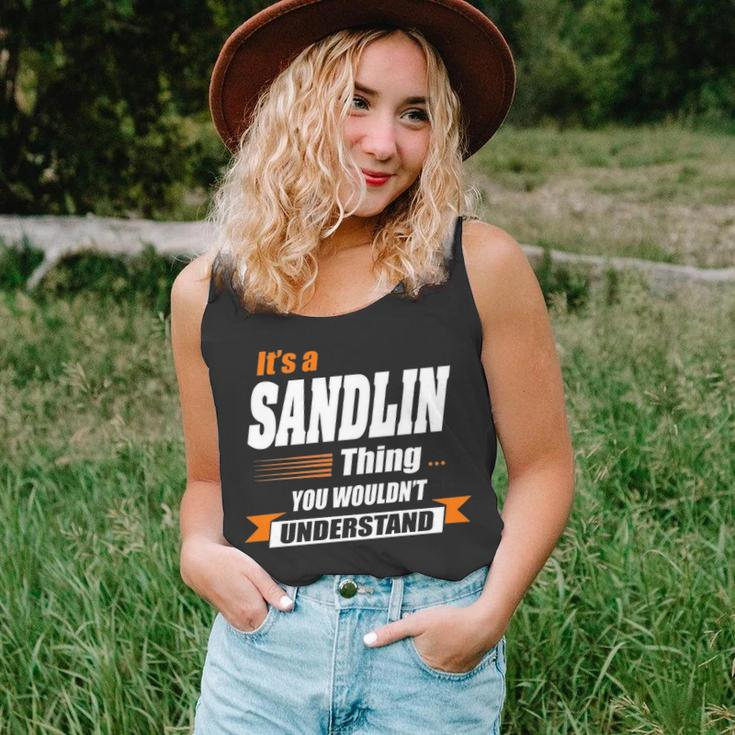 Sandlin Name Gift Its A Sandlin Thing Unisex Tank Top