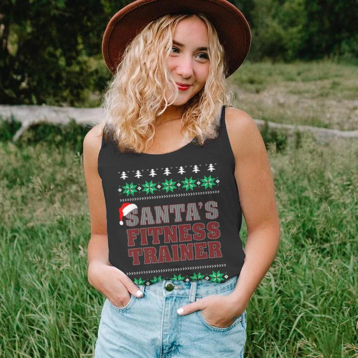 Santa's Fitness Trainer -Ugly Christmas Sweater Tank Top
