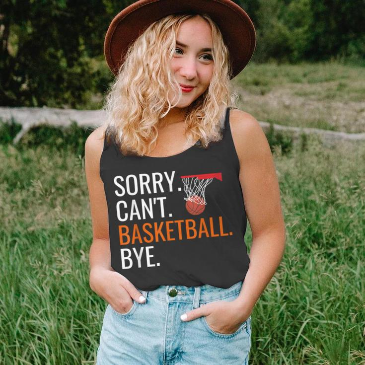 Sorry Cant Basketball Bye Funny Hooping Gift Unisex Tank Top
