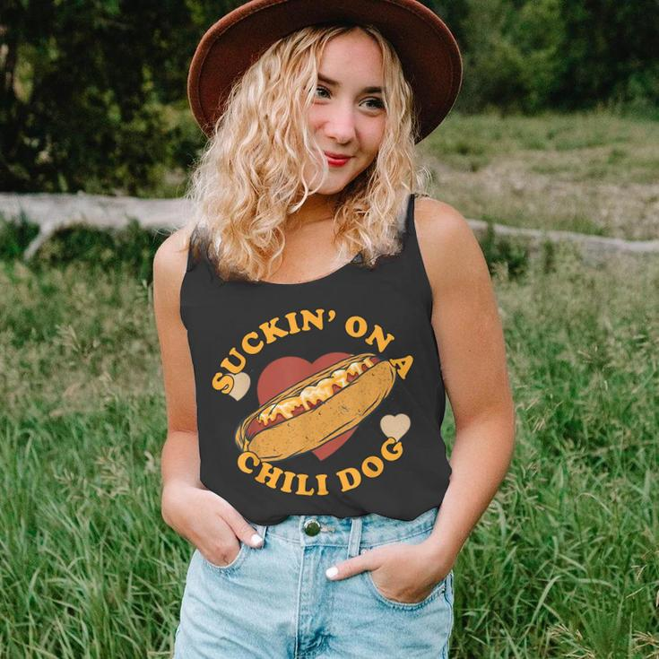 Suckin On A Chili Dog Foodie Funny Unisex Tank Top