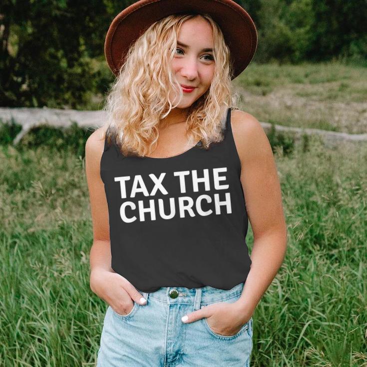 Tax The Church Anti Religion Atheism Atheist Unisex Secular Unisex Tank Top