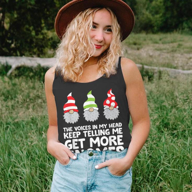 The Voices In My Head Keep Telling Me Get More Gnomes Unisex Tank Top