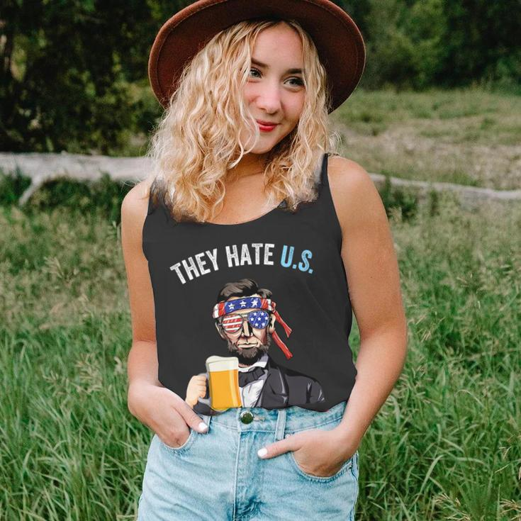 They Hate Us Cuz They Aint Us Funny 4Th Of July Usa Unisex Tank Top