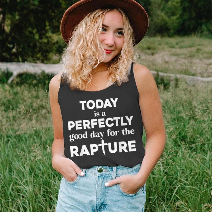 Today Is A Perfectly Good Day For The Rapture Cross Unisex Tank Top