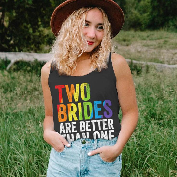 Two Brides Are Better Than One Lesbian Bride Gay Pride Lgbt Tank Top