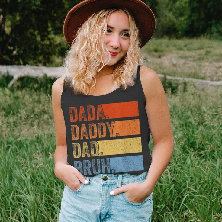 Vintage Fathers Day Dada Daddy Dad Bruh Tie Dye Unisex Tank Top