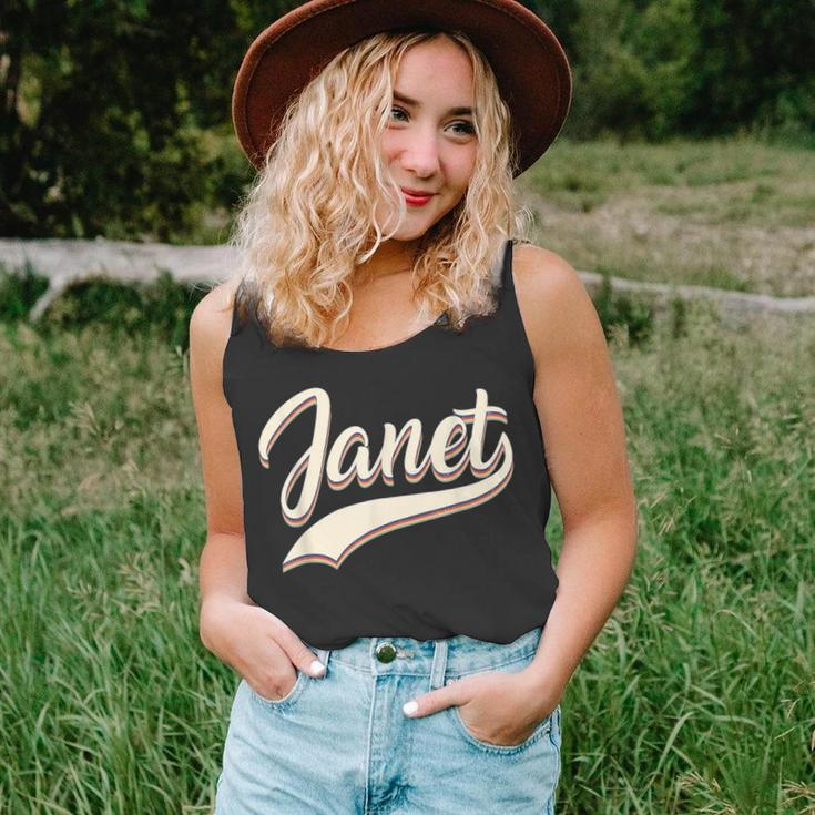 Vintage Janet Retro First Name Personalized 1970S Love Janet Unisex Tank Top