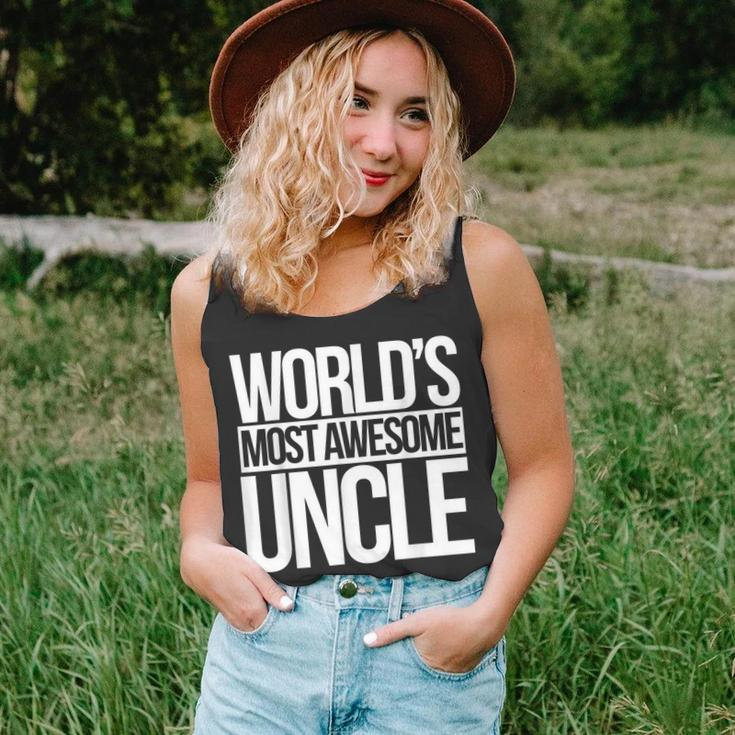 Worlds Most Awesome Uncle New Uncles To Be Unisex Tank Top