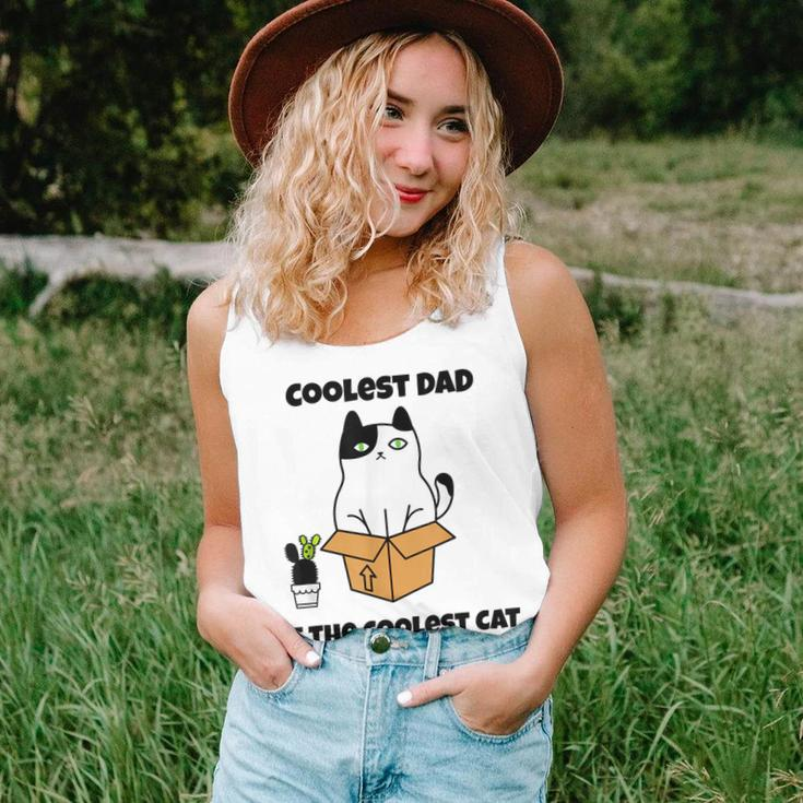 Coolest Dad Of The Coolest Cat Fathers Day Gift Cat Lover Unisex Tank Top