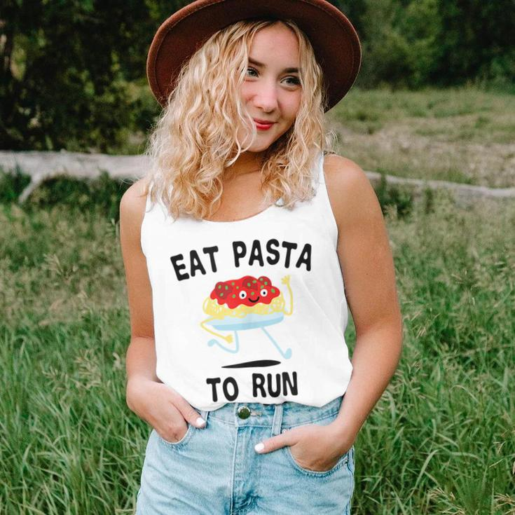 Eat Pasta To Run Fasta Italian Food Noodles Spaghetti Unisex Tank Top