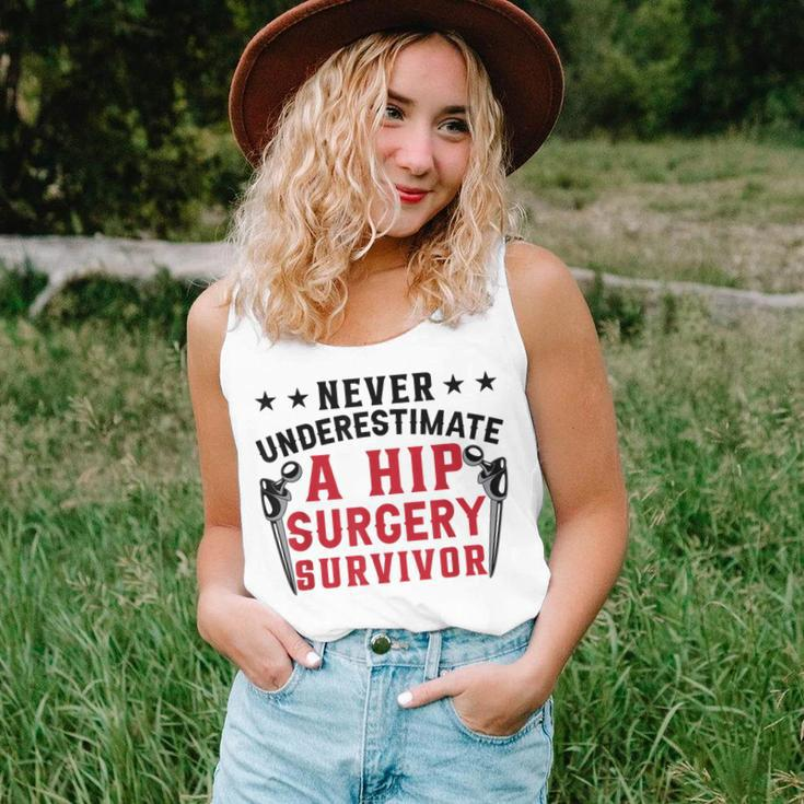 Never Underestimate A Hip Surgery Survivor | Hip Recovery Unisex Tank Top