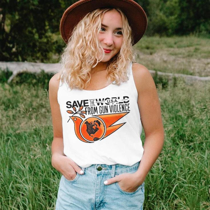 Save The World From Gun Violence Unisex Tank Top