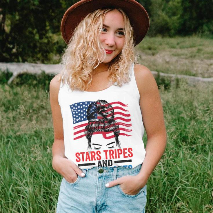 Stars Stripes And Equal Rights Messy Bun Equal Rights Tank Top