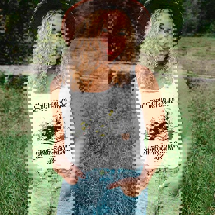 All Together Now Summer Reading 2023 Groovy Cat Book Lover Reading Tank Top All Together Now Summer Reading 2023 Groovy Cat Book Lover Reading Tank Top