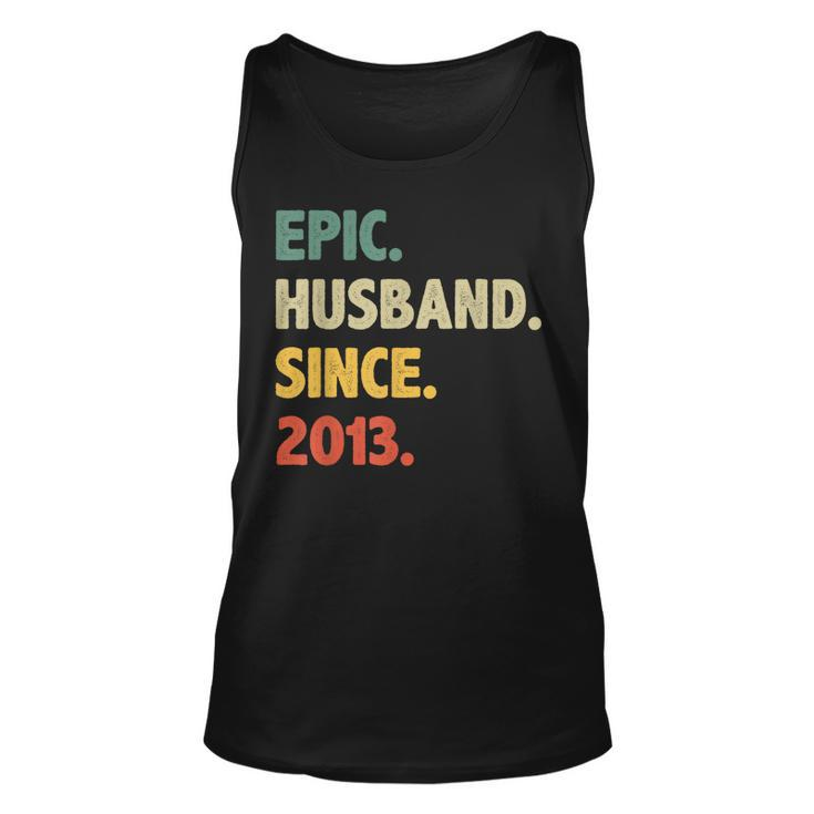 10Th Wedding Anniversary For Him - Epic Husband Since 2013  Unisex Tank Top