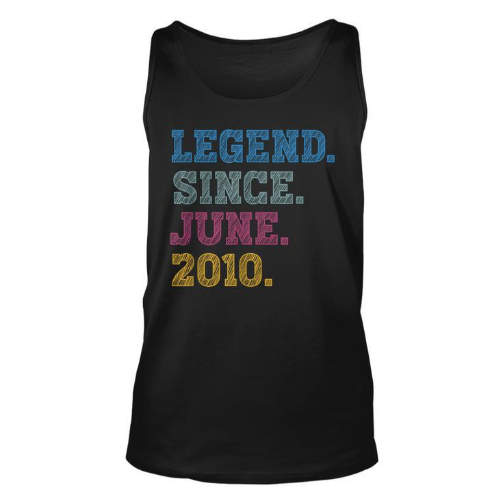 13-Year-Old Legend Since June 2010 13Th Birthday  Unisex Tank Top