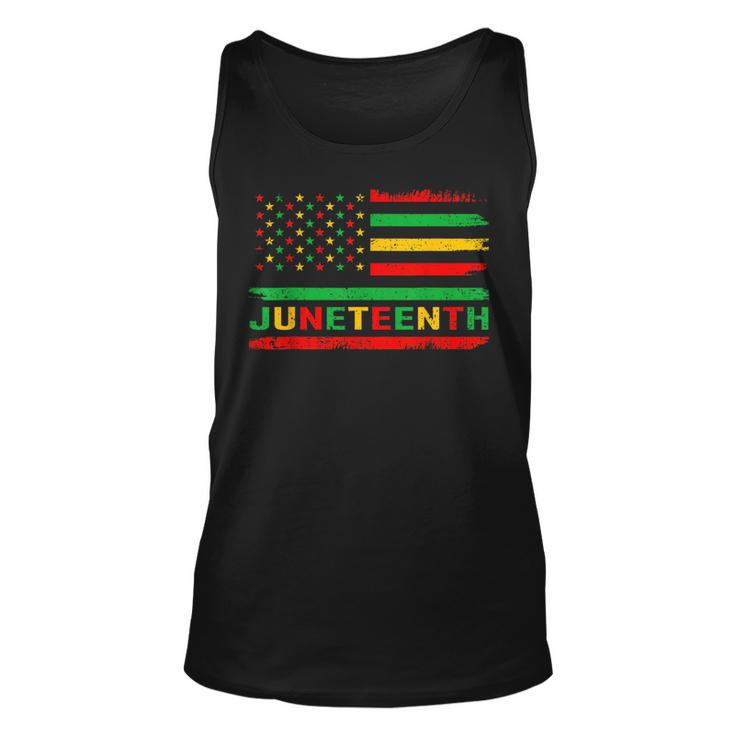 1865 Junenth Black History American Flag African Freedom  Unisex Tank Top