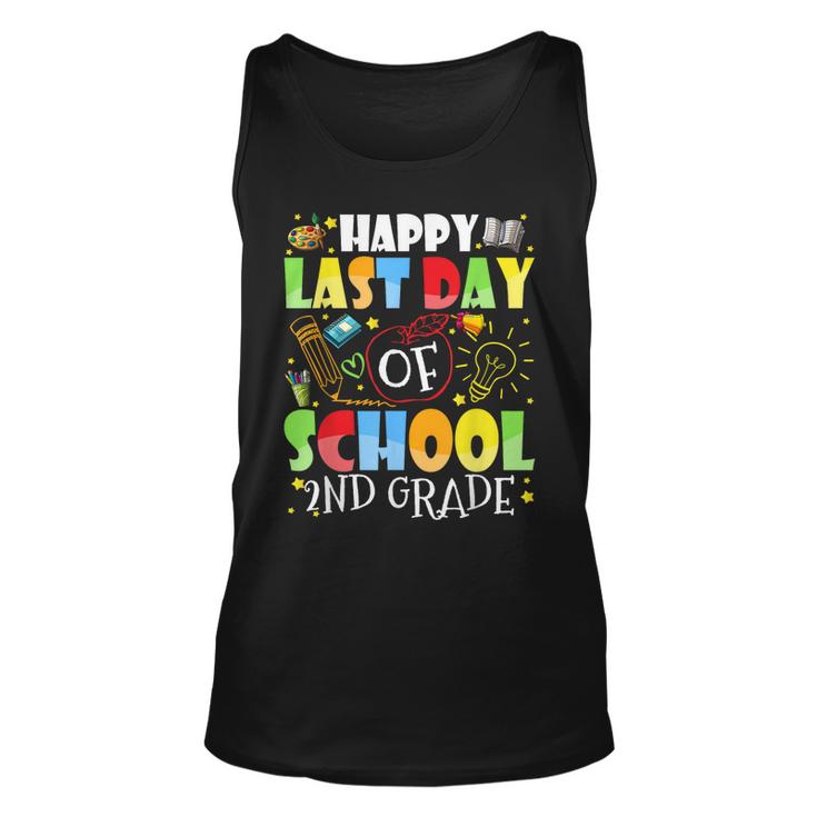 Happy Last Day Of School 2Nd Grade Funny Hello Summer Unisex Tank Top