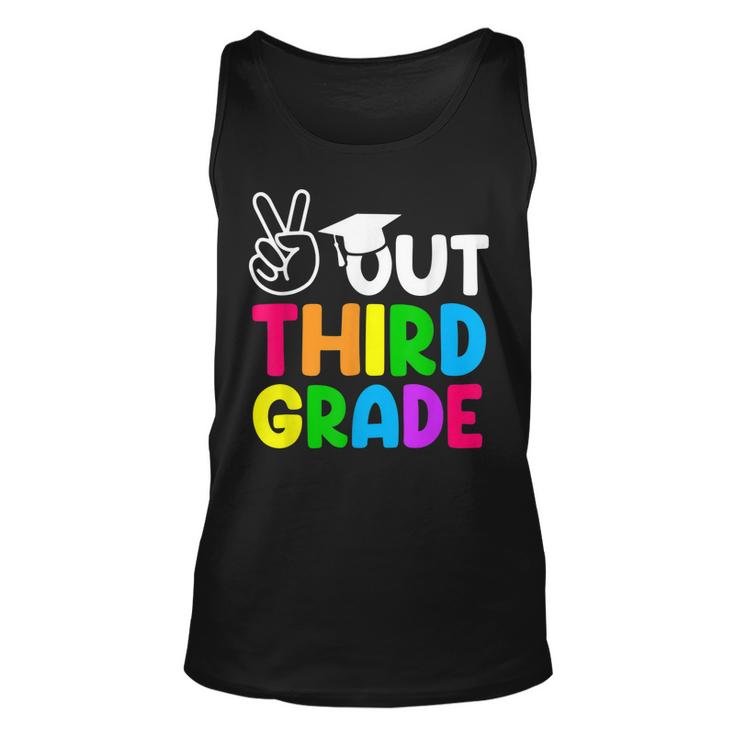 Peace Out 3Rd Grade  Happy Last Day Of School Students Unisex Tank Top
