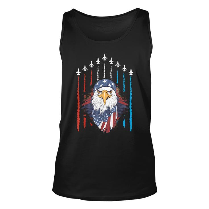 Patriotic Eagle July 4Th Of July Fourth July American Flag  Unisex Tank Top