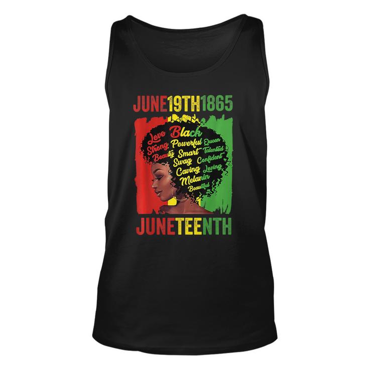 Junenth Is My Independence Day Black Queen Black Pride  Unisex Tank Top