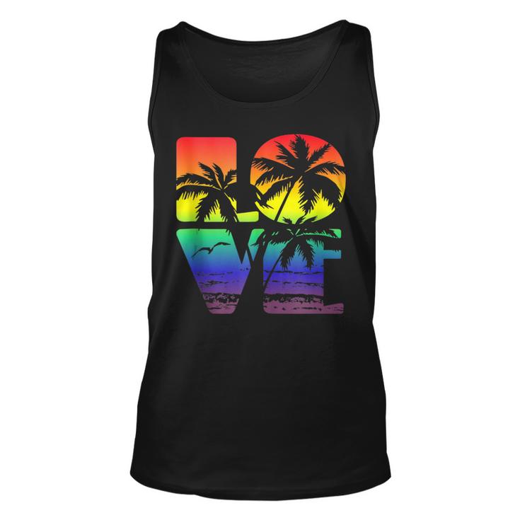 Love Is Love Gay Pride Lgbt Beach  Unisex Tank Top