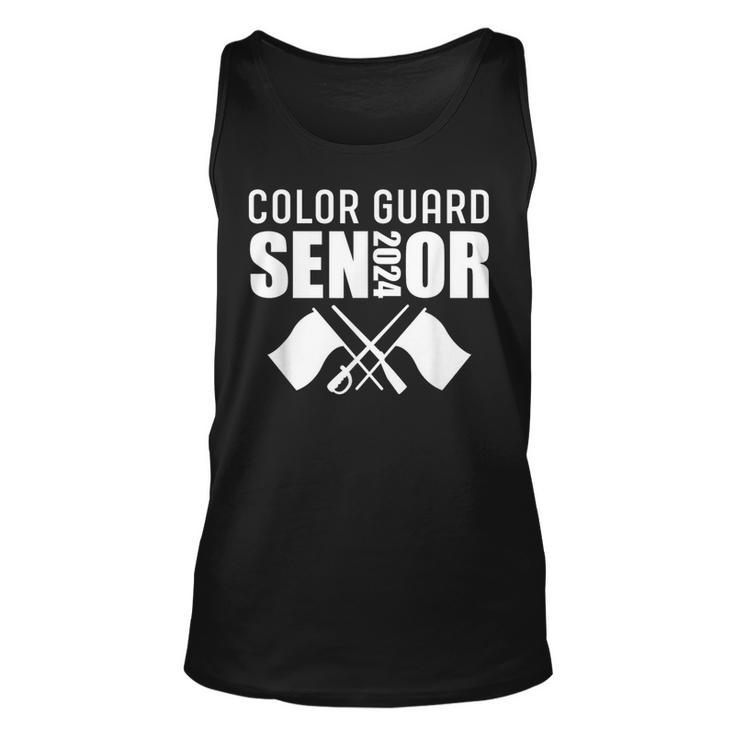 2024 Senior Color Guard Class Of 2024 Marching Band Flag Tank Top