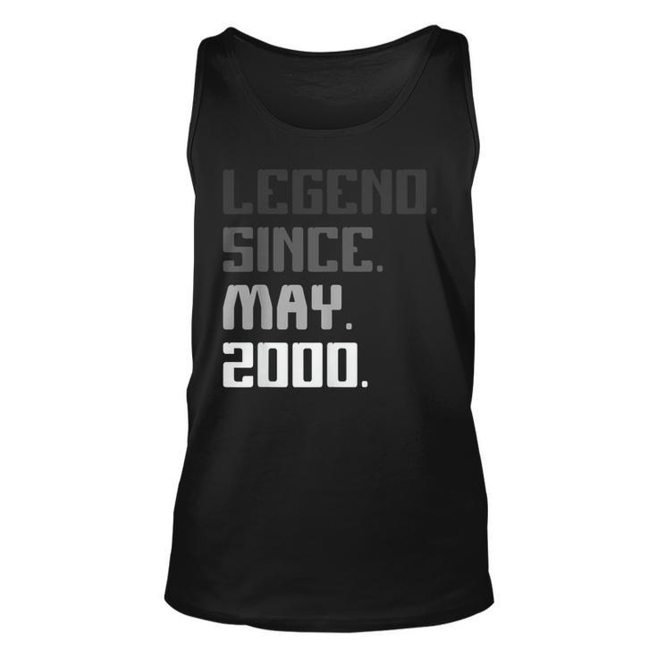 21St Birthday Gifts 21 Years Old Legend Since May 2000 Unisex Tank Top