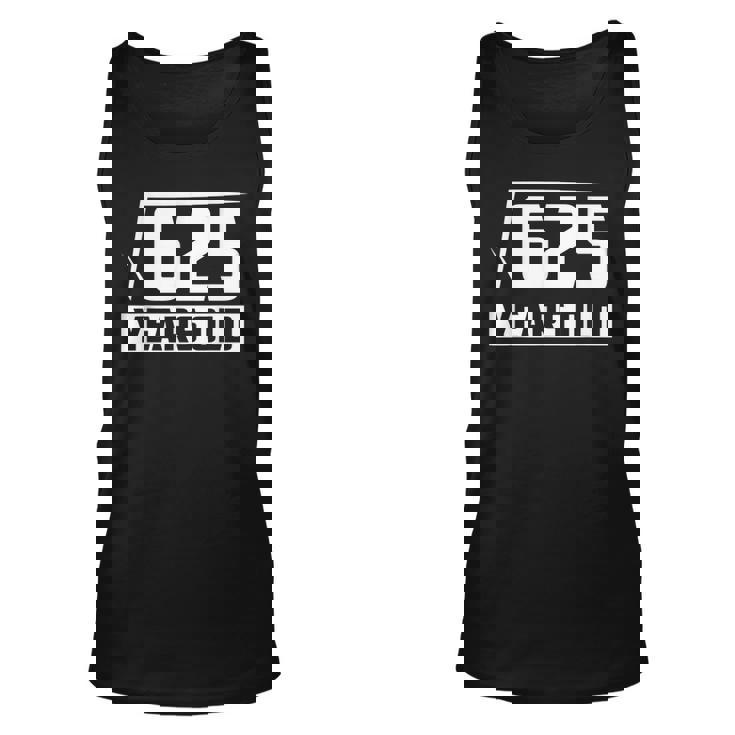 25 Years Old Square Root Funny 25Th Birthday Gift Unisex Tank Top