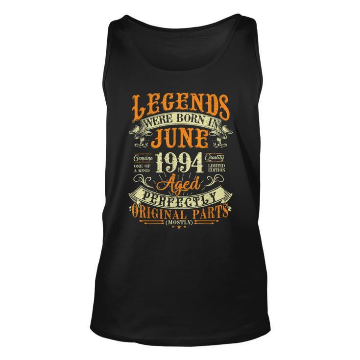 28Th Birthday Gift 28 Years Old Legends Born In June 1994 Unisex Tank Top