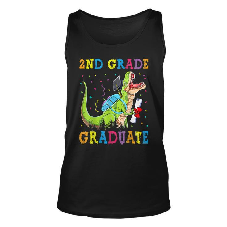 2Nd Grade Graduate Dinosaur Trex 2Nd Grade Graduation Unisex Tank Top