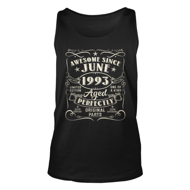 30 Year Old Awesome Since June 1993 30Th Birthday  Unisex Tank Top