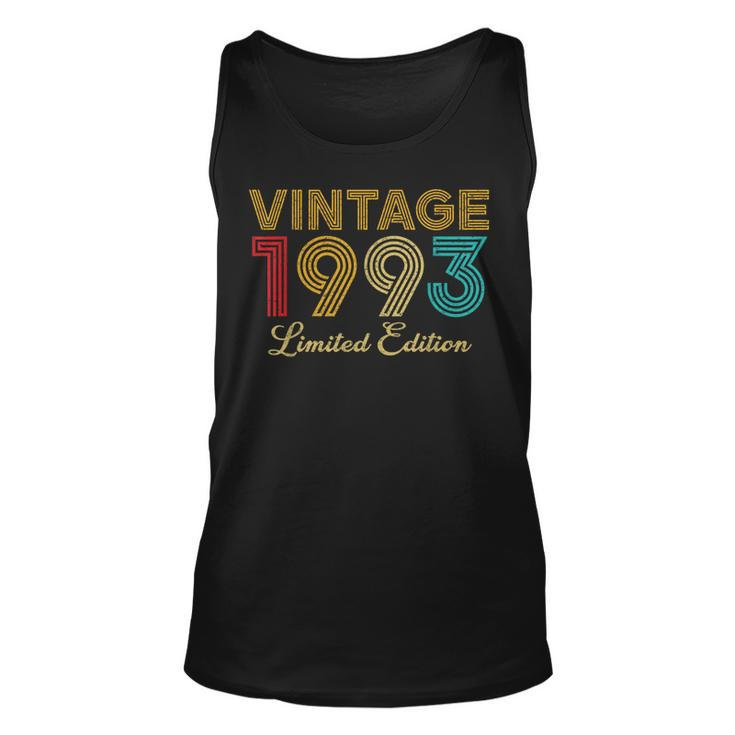 30 Years Old Vintage 1993 Limited Edition 30Th Birthday Unisex Tank Top