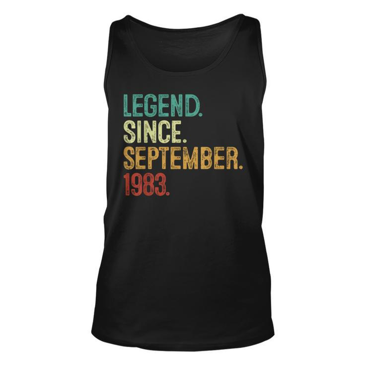40 Years Old Legend Since September 1983 40Th Birthday Tank Top