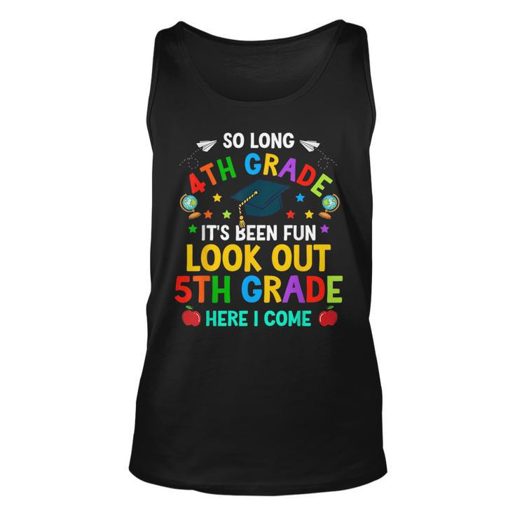 4Th Grade 5Th Here I Come First Day Back To School Kids  Unisex Tank Top