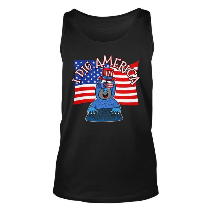 4Th July Mole I Dig America Independence Day Unisex Tank Top