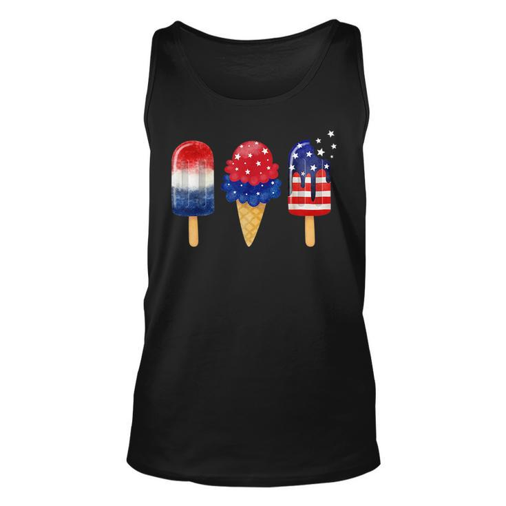 4Th Of July Popsicle American Flag Patriotic Summer Boy Girl Tank Top