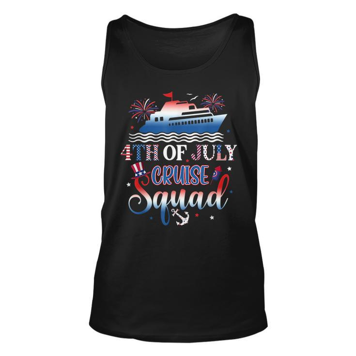 4Th Of July Cruise Squad 2023 Patriotic American  Unisex Tank Top