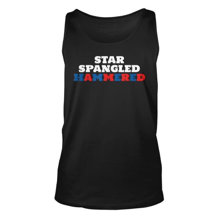 4Th Of July Getting Star Spangled Hammered Unisex Tank Top