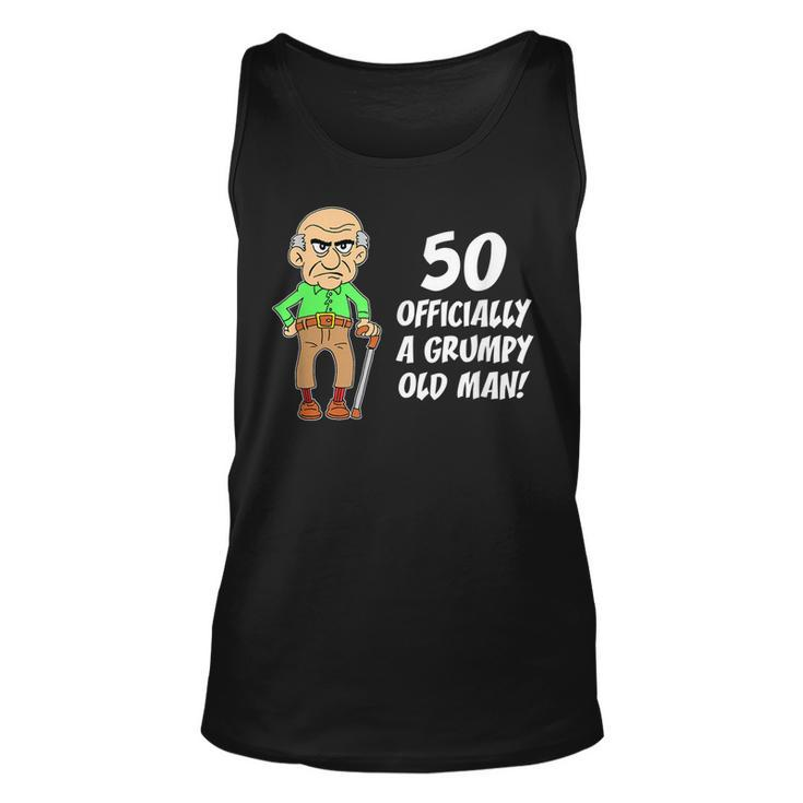 50 Officially Grumpy Old Man Over The Hill Tank Top