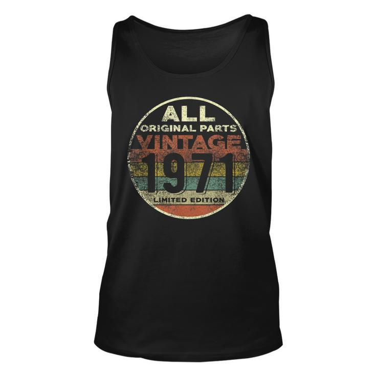 50 Years Old Vintage 1971 Limited Edition 50Th Birthday Tank Top