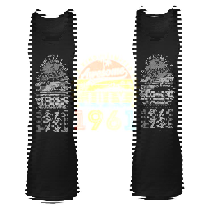 62 Year Old Awesome Since July 1961 62Th Birthday  Unisex Tank Top